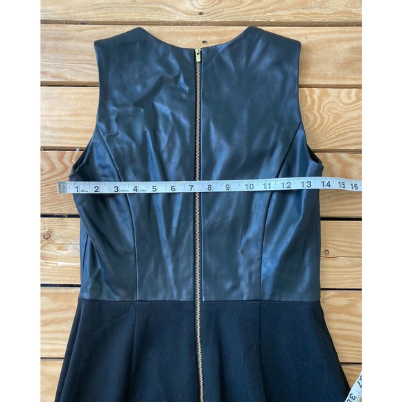 BANANA REPUBLIC Sleeveless Faux Leather Dress Sz 2 - Picture 7 of 8
